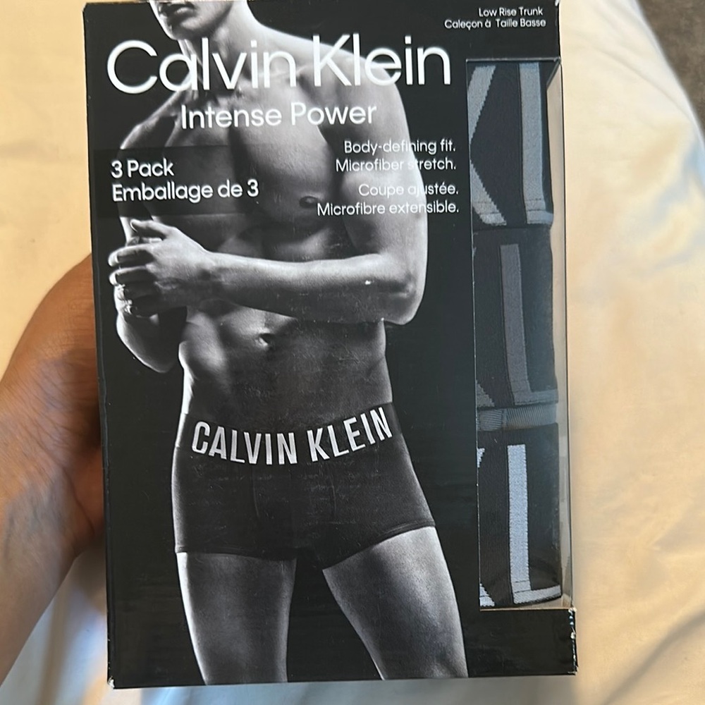 Calvin Klein Men's Intense Power Trunks - Black 3 Pack